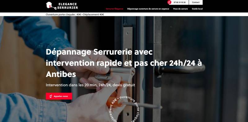 Elegance Serrurier, serrurier pas cher sur Cannes 