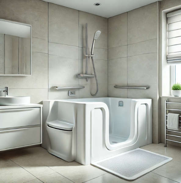 Installation de baignoire à porte pour personnes âgées à Paris 75 Île-de-France avec des équipements modernes et accessibles